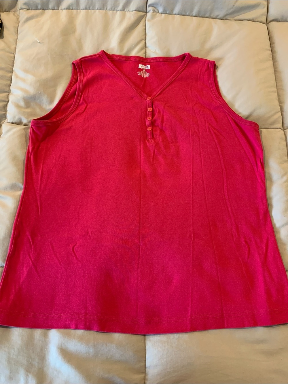 Duluth Trading Womens Longtail Tank Hot Pink XL​